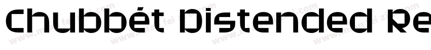 Chubbét Distended Regular字体转换